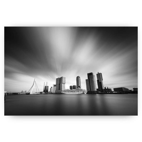 Skyline Rotterdam Zwart wit