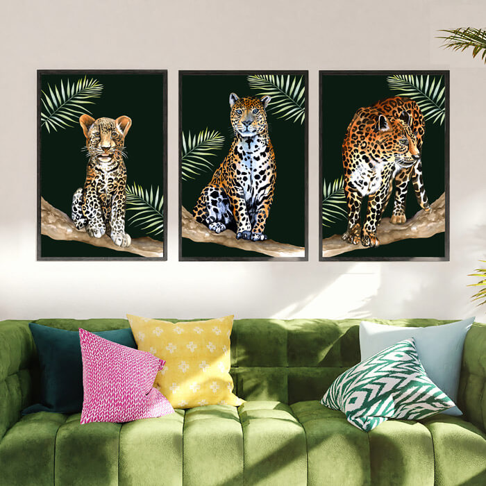 tropisch luipaard set