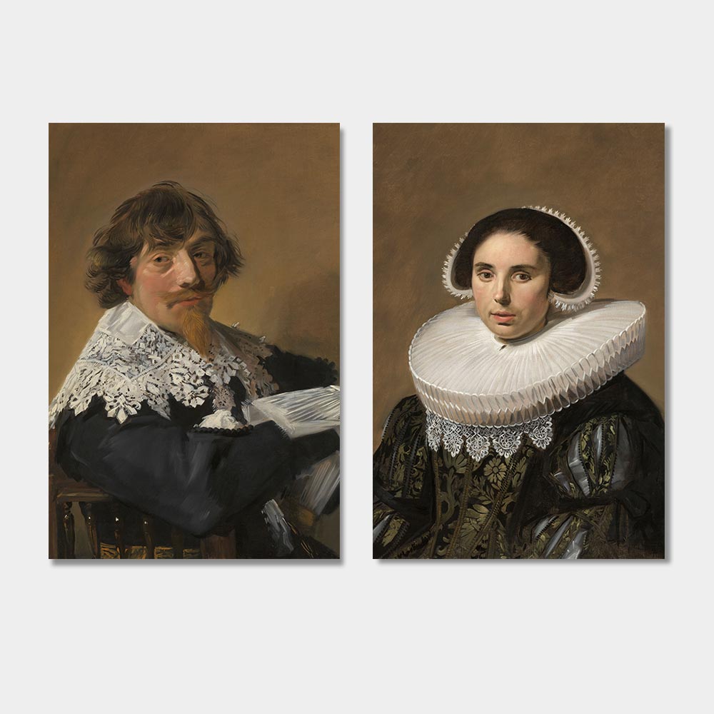 Portret van een man & vrouw - Frans Hals