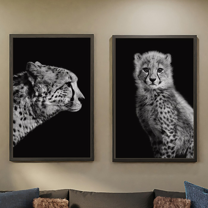 grote en kleine cheeta