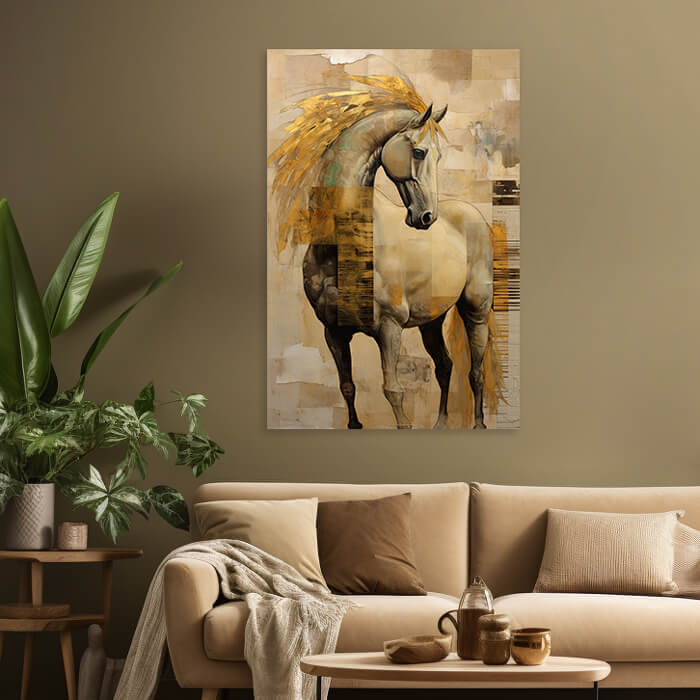 art print met paard