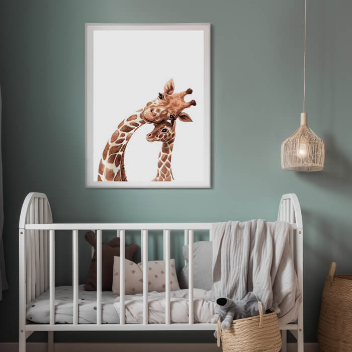 babykamer giraffe poster